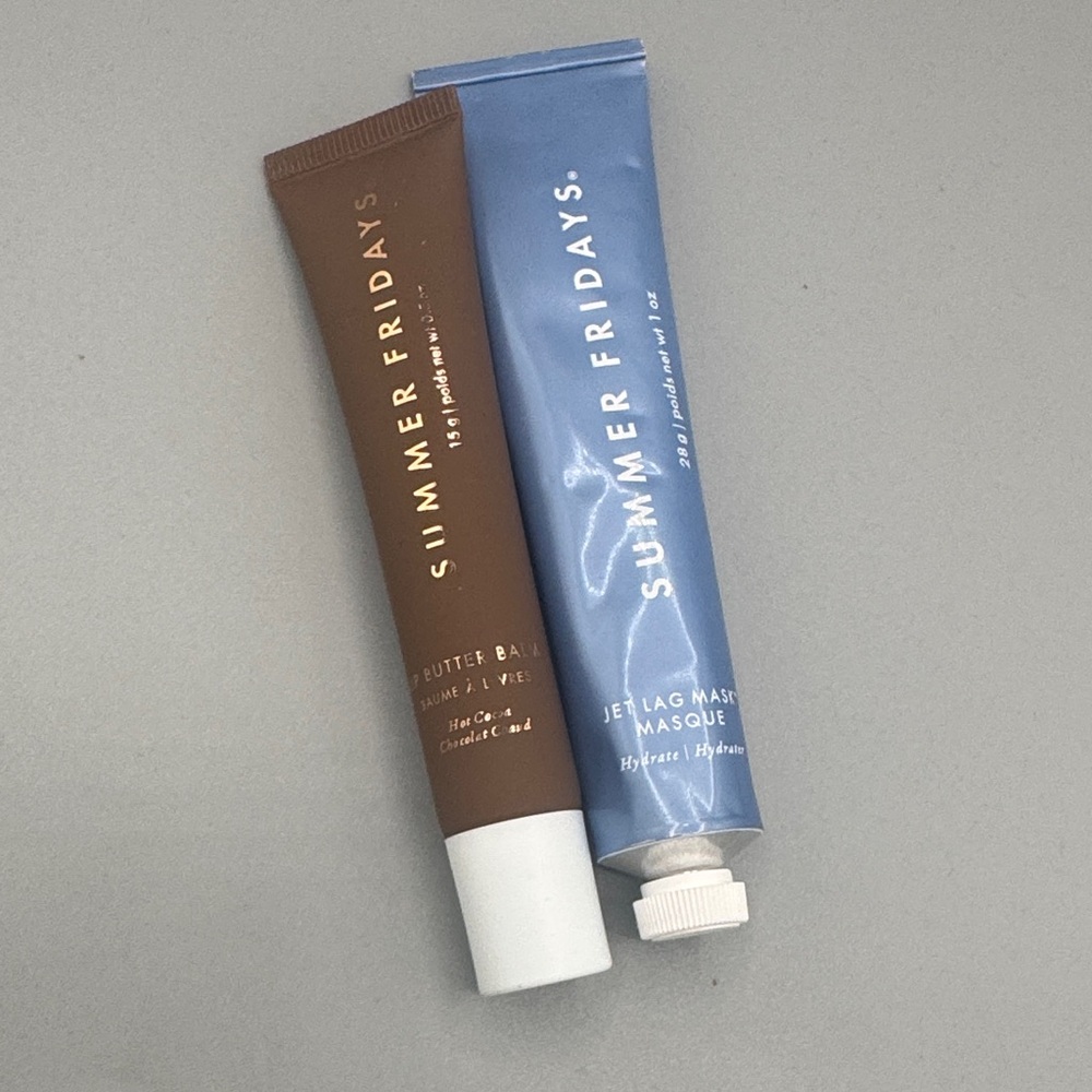 Summer Fridays Duo – Mini Jet Lag Mask 1 oz + Lip Butter Balm Brown Sugar